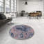 Tapis abstrait bleu marine / brun-1143773841