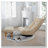 Upholstered  Chair with Ottoman