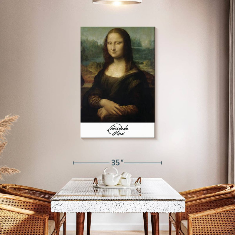 Affiche de l'exposition «Mona Lisa Da Vinci», H 45 po x l 30 po