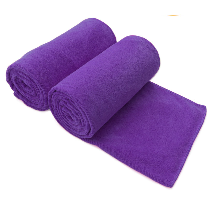 Ensemble de serviettes de bain en polyester 2 pièces Stoy Soft, Mauve