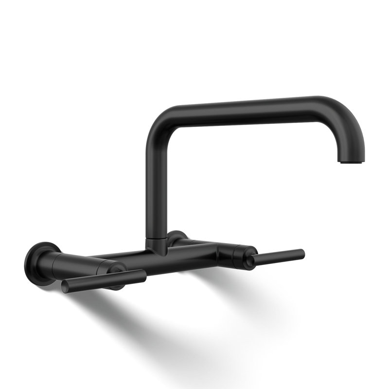 Purist Bridge Faucet, Noir mat