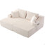 Canapé-lit surdimensionné double de 83 po avec méridienne profonde et 6 coussins-130815669-130815671-130815673
