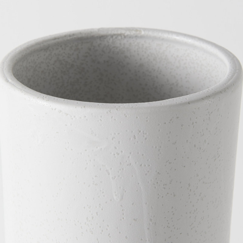 Ceramic Table Vase, 17" H x 7" W x 7" D, White