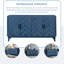Console antique en bois bleu marine à 4 portes pour un rangement polyvalent et facile à nettoyer-319029675