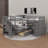 Twin-Twin Over Full L-Shaped Bunk Bed With 3 Drawers, Movable Desk, And Closet-1618093268