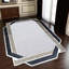 Tapis irrégulier blanc et noir moelleux, tapis en fourrure douce de taille personnalisée, tapis à poils longs à bordure grecque, tapis antidérapant de 9,5 pi x 13,5 pi-1263184133
