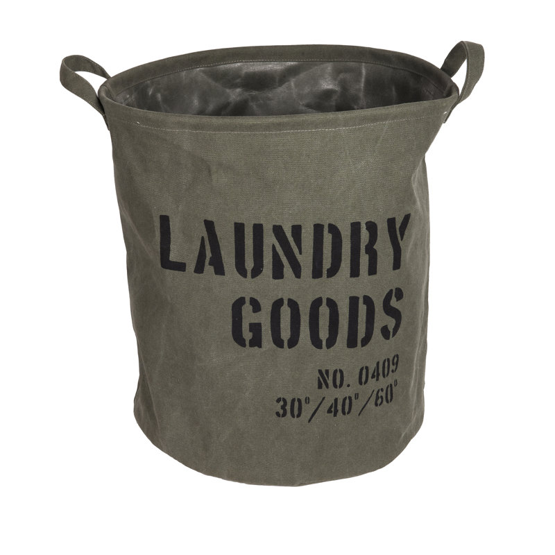 Winfred Canvas Laundry Hamper with Handles
