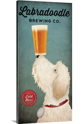 « doodle bière double ii » par ryan fowler, affiche rétro