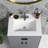 24" White Ceramic Rectangular Bathroom Single Vanity Top Sink Only with Overflow-100013829