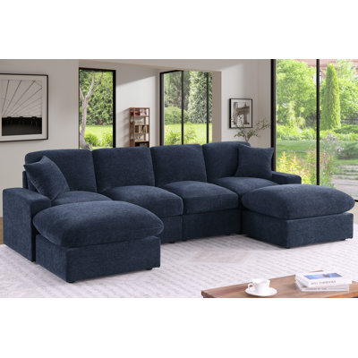 Tolzmann Sectional Sofa With 2 Ottomans