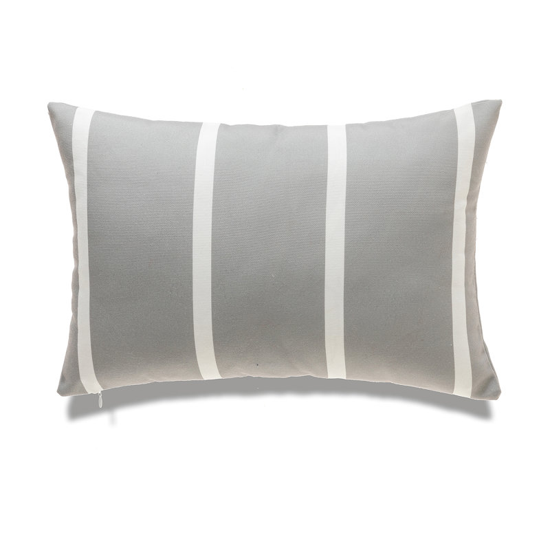  Housse et insert de coussin rectangulaire intérieur / extérieur en polyester My Cottage Home, gris