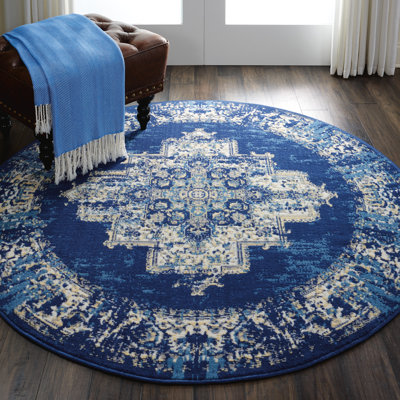 Tapis bleu marine Bo