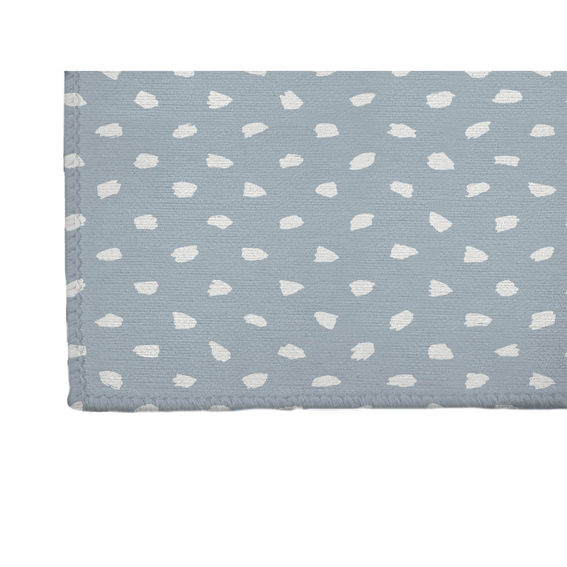 Splat Point Chimi Indoor Doormat, Bleu ardoise, L 48 po x L 72 po