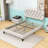 Tufted Upholstered Low Profile Platform Bed-1635636874