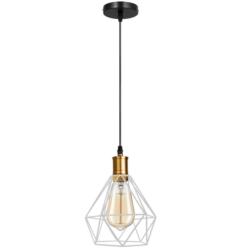 Braylene 1 - Light Black/Gold Single Pendant, Yellow
