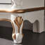 Banc de rangement blanc en bois manufacturé