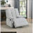 Recliners for Living Room, Modern Light Gray Velvet Recliner with Square Tufted Back &amp; Pillowtop Arms | Light Gray | Velvet-123225638
