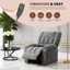Fauteuil inclinable électrique chauffant à massage à position infinie de 31,5 po Alcina-819984189