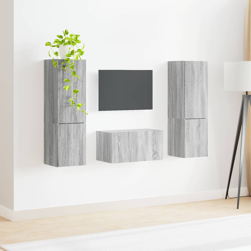 Unfinished Entertainment Centre for TVs up to 60", Grey Sonoma