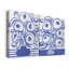 «Blue Brush Flowers I» - Toile tendue avec châssis de qualité supérieure - Prêt à accrocher