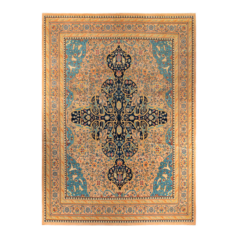 Eclectic One-of-a-Kind 15' 10" X 11' 10" Hand Knotted Area Rug