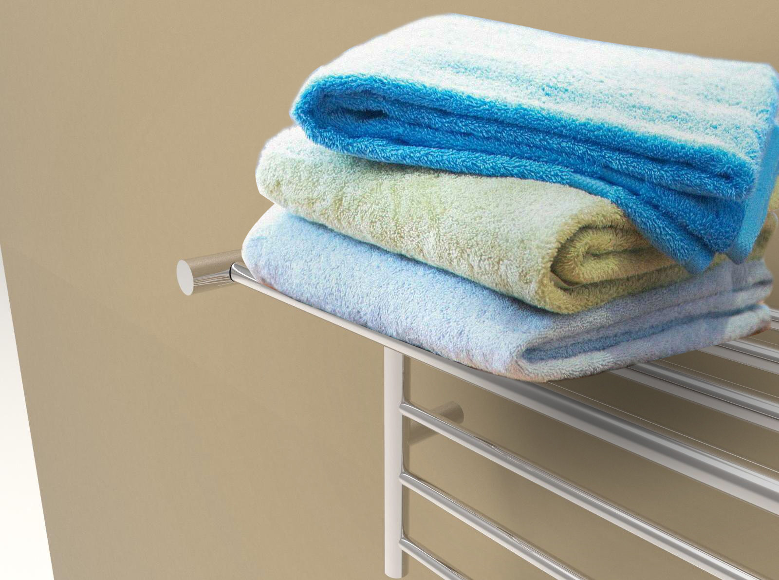 Radiant Shelf Towel Warmer, Brushed