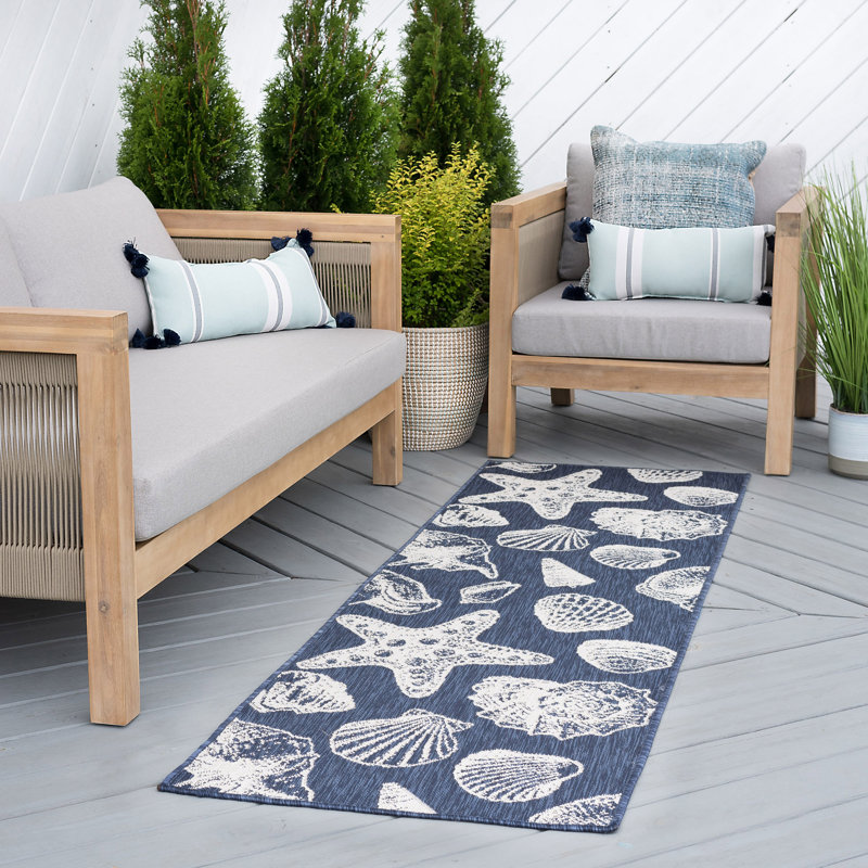 Seraphine Machine Woven Indoor and Outdoor Area Rug , Runner 2'3" x 7'3"