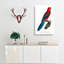 Crimson Rosella Parrot by F. Levaillant - Wrapped Canvas-55371589