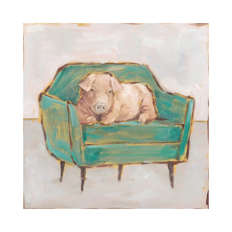 «Creature Comforts V» par Ethan Harper - reproduction d'art, Aucun mat, Toile tendue, H 12 po x l 12 po x P 1,5 po