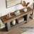 63" Console Table for Entryway, Entry Accent Table for Living Room, Long  Console Table with Storage, Farmhouse Hallway Table with 2-Tier Storage Shelf, Rectangular Sofa Table Behind Couch-906347531