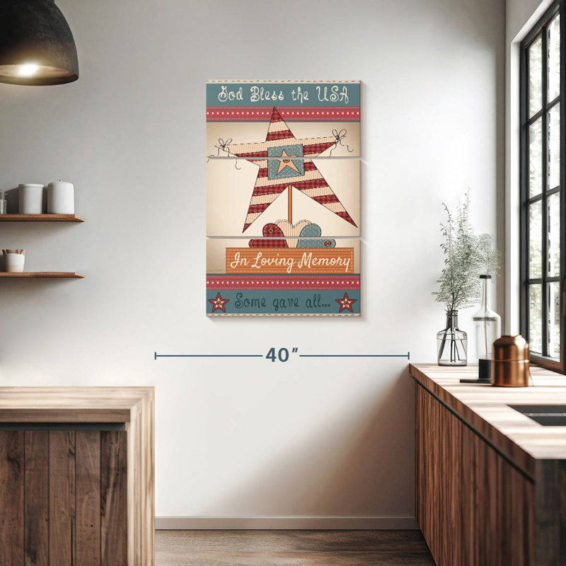 Lelar Flag In Loving Memory, 38" H x 24" W