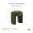 Bowen 18"W Upholstered U-Shaped Accent Ottoman-87762110