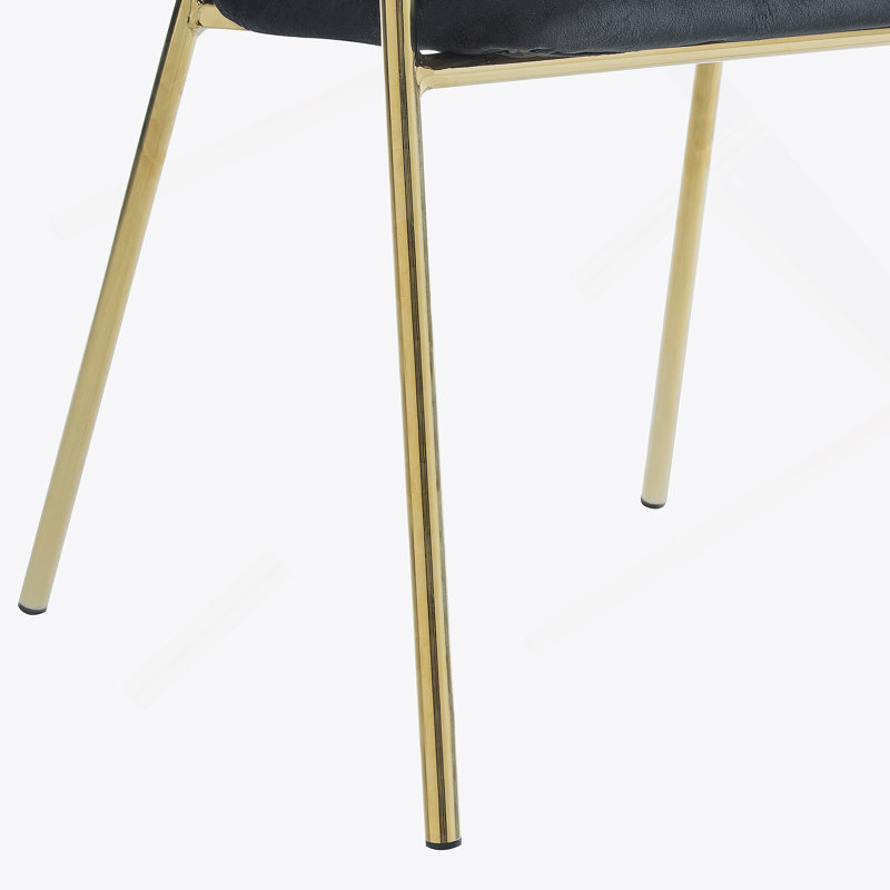 Chaise rembourrée Modern, Black