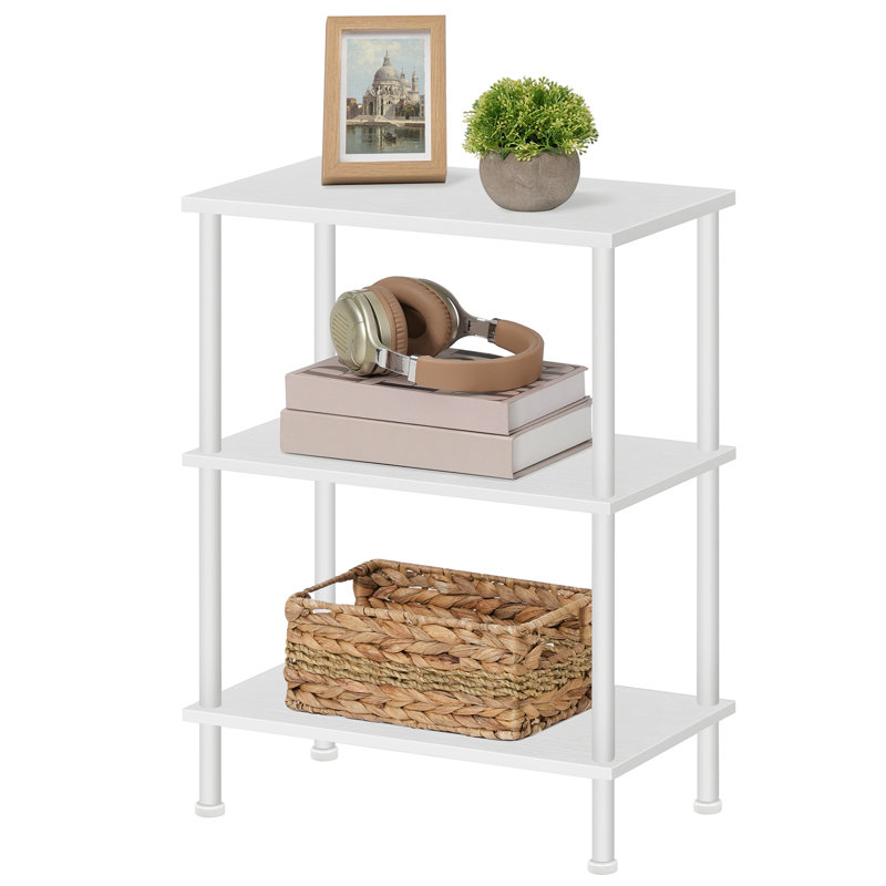 Reggis 24.4'' Tall Side Table, White