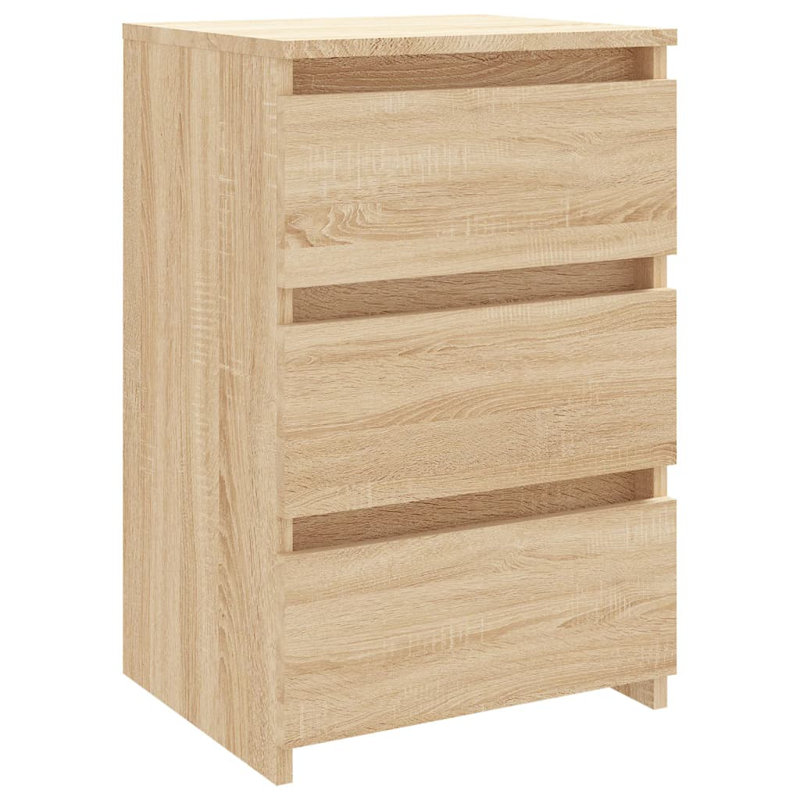 Cowlic Bed Cabinet 40x35x62.5 cm Engineered Wood, Sonoma Oak, 1