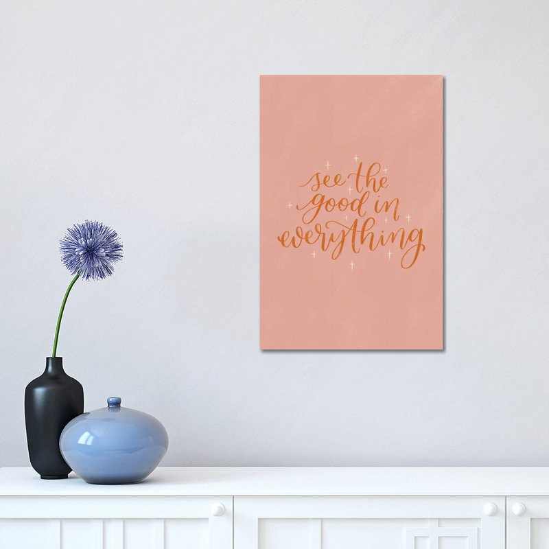 Mod Glam See The Good II by Becky Thorns - Wrapped Canvas Print, 30.48 cm H x 45.72 cm W