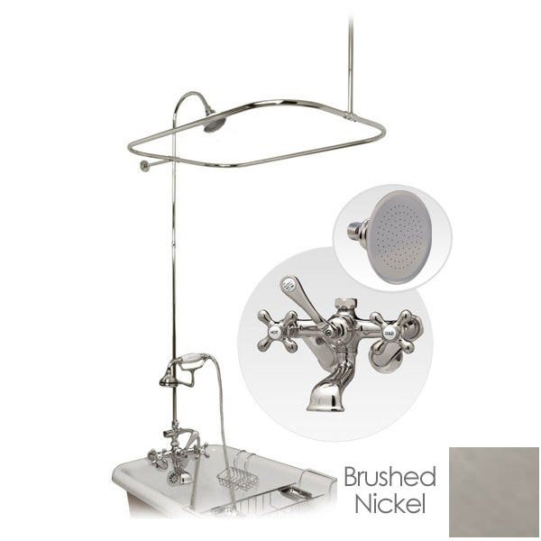 Robinet de baignoire sur pattes, Nickel brossé