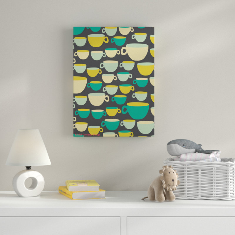 « tasses tasses », art sur toile, H 19 po x l 14 po x P 2 po