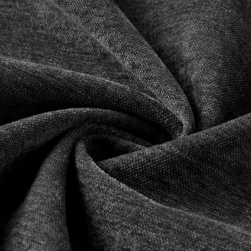Canapé-lit modulaire avec lit escamotable, canapé modulaire en L chenille avec canapé escamotable, Chenille grise 