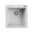 Ruvati 18 x 20 inch epiGranite Drop-in Topmount Granite Composite Quartz Single Bowl Wet Bar Prep Sink - Arctic White Matte --94008042