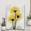 « golden fleur ii », impression sur toile tendue