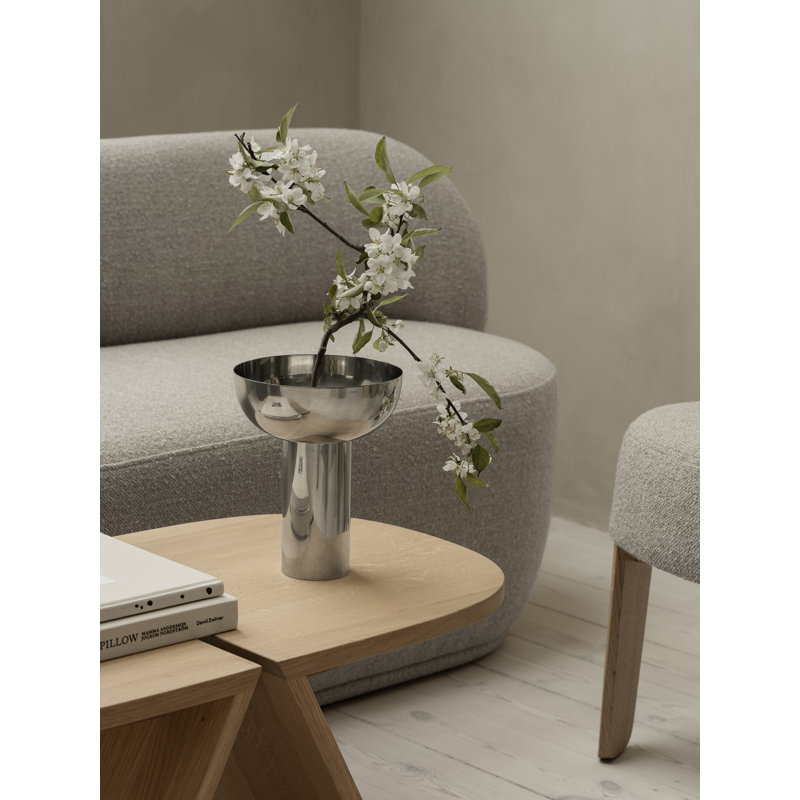 Avio Accent Stool, 15" H X 31.5" W X 16.9" D, Black Oak