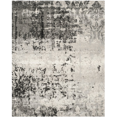 Tapis performance abstrait rétro Arlinda