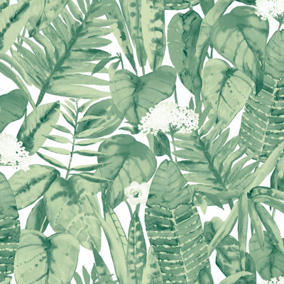 Papier peint autoadhésif à motif tropical