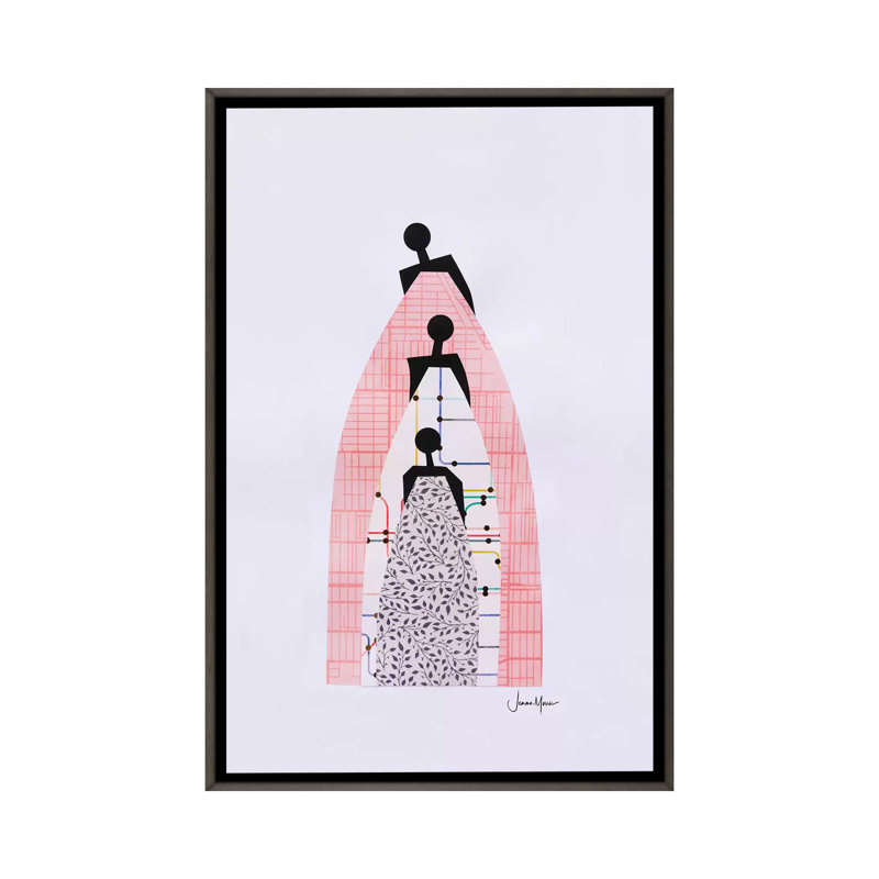 Reproduction d’art sur pied sur les épaules de nos ancêtres par Lou Lou, H 40 po x l 26 po x P 1,5 po, Pas de tapis