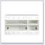 Armoire de rangement murale empilable, P 15,75 po x l 35,43 po x H 19,69 po