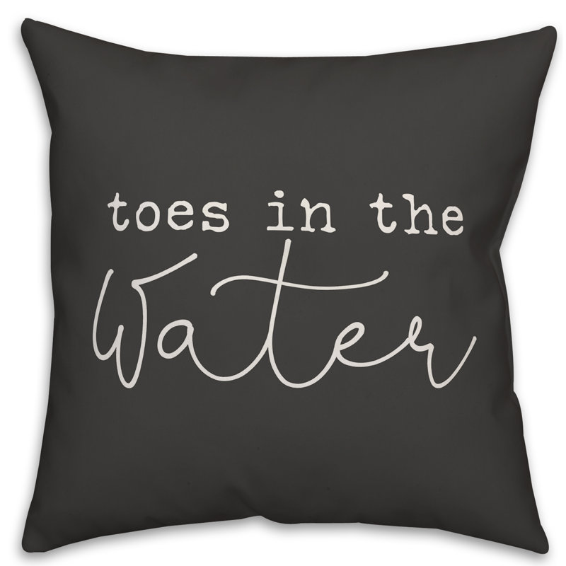 Outdoor Throw Pillow, Black/White, 16" x 16"