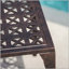 Table d'appoint d'extérieur en aluminium coulé 18 po avec grillage complexe KAI