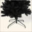Arbre de Noël artificiel noir 7,5 pi avec support pliable en métal-265139170