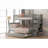 Shared Bedroom Sleepover Classic Gray Solid Pine Twin Over Full Bunk Bed With Trundle And Stair Storage